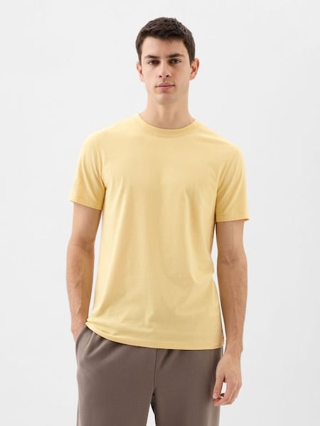 Yellow Everyday Soft Short Sleeve Crew Neck T-Shirt (K75212) | £10