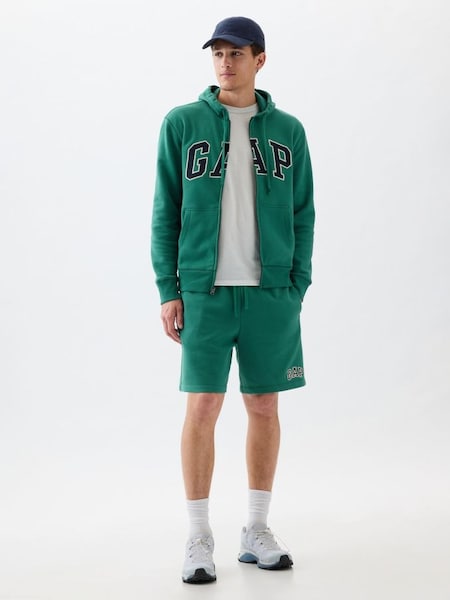 Green Pull On Logo Jogger Shorts (K75226) | £25