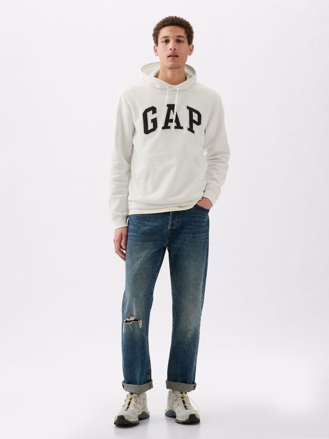Men s White Hoodies Sweatshirts Gap UK