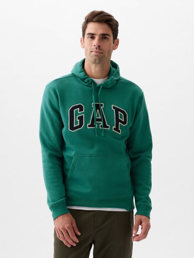 Men s Green Hoodies Sweatshirts Gap UK