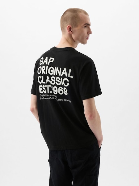 Black Logo Graphic Short Sleeve Crew Neck T-Shirt (K75270) | £16