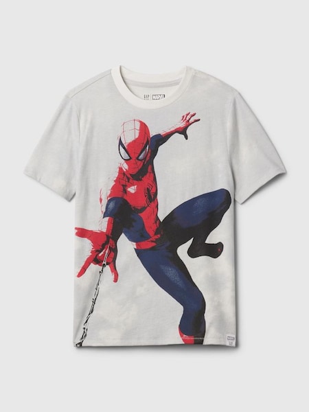 White Marvel Spider-Man Short Sleeve T-Shirt (4-13yrs) (K75373) | £16