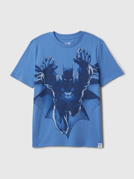 Blue Cotton DC Batman Graphic Short Sleeve T-Shirt (K75378) | £16