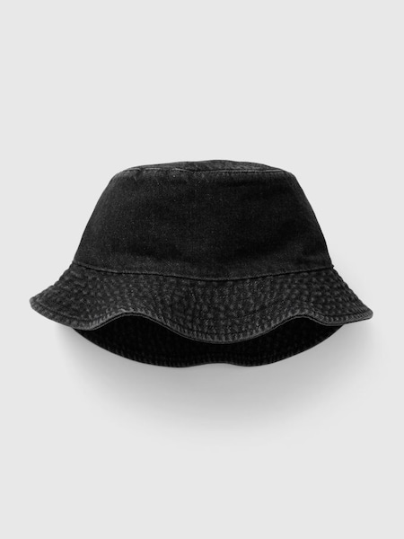 Grey Kids Denim Bucket Hat (K75387) | £15