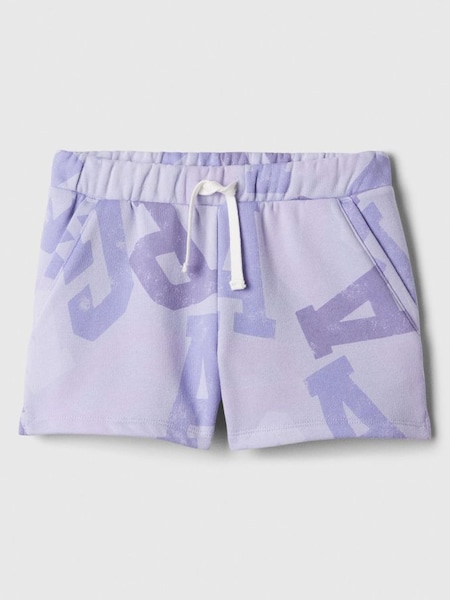 Purple Pull On Logo Jogger Shorts (4-13yrs) (K75436) | £12