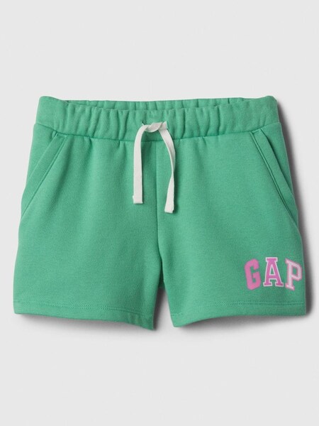 Green Pull On Logo Jogger Shorts (4-13yrs) (K75441) | £12