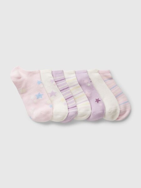 Purple No-Show Socks 7-Pack (K75478) | £15