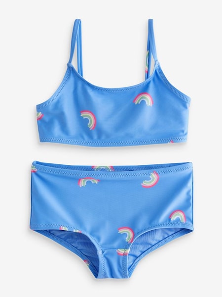 Blue Rainbow Print Bikini (4-12yrs) (K75493) | £25