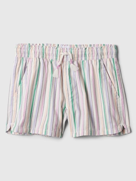 White Cotton Easy Pull On Shorts (4-13yrs) (K75515) | £18