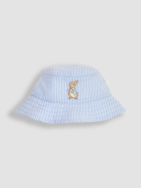 Peter Rabbit Embroidered Sun Hat in Blue (K76933) | £15