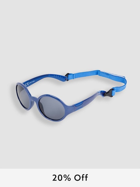 Blue Flexible Sunglasses With Strap (K76937) | £16