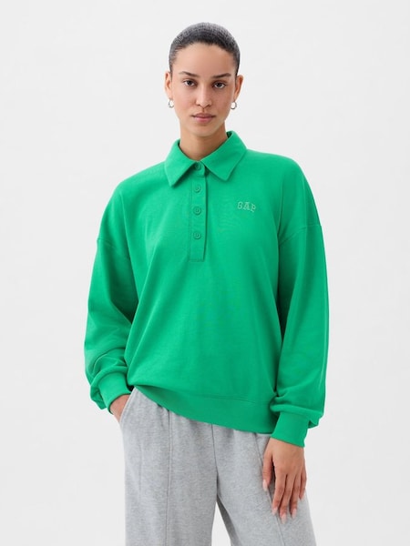 Green Logo Polo Sweatshirt (K78162) | £35