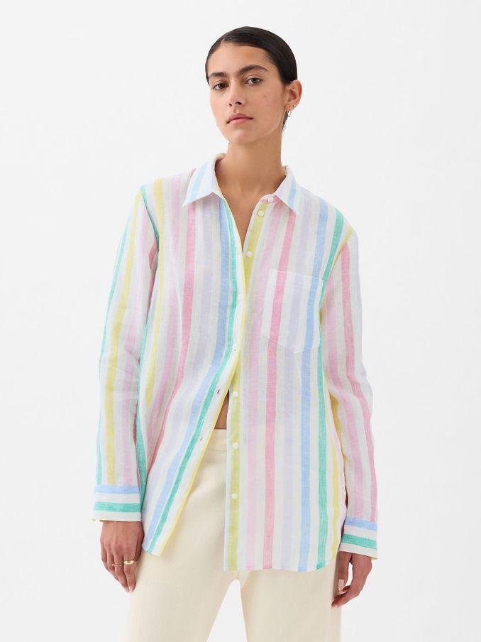 Women's no gap button down shirt hotsell
