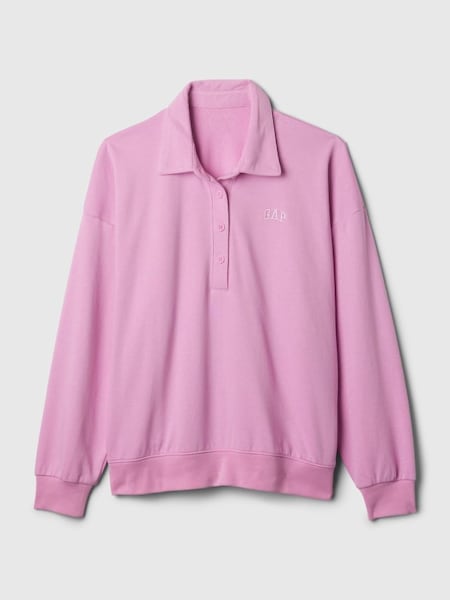 Pink Logo Polo Sweatshirt (K78210) | £35