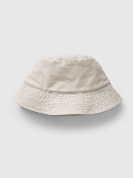 Neutral Linen Blend Bucket Hat (K78250) | £20