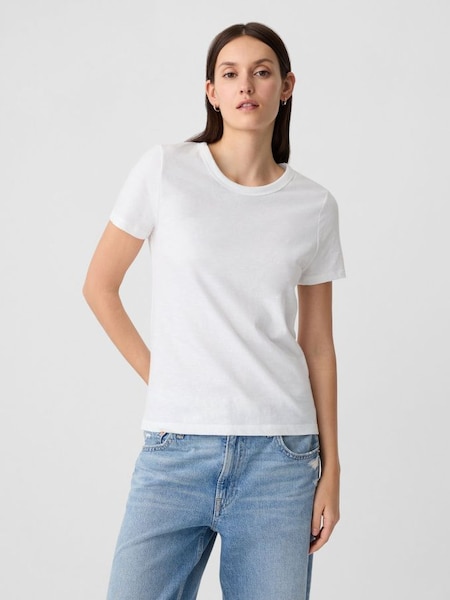White ForeverSoft Short Sleeve Crew Neck T-Shirt (K78281) | £14