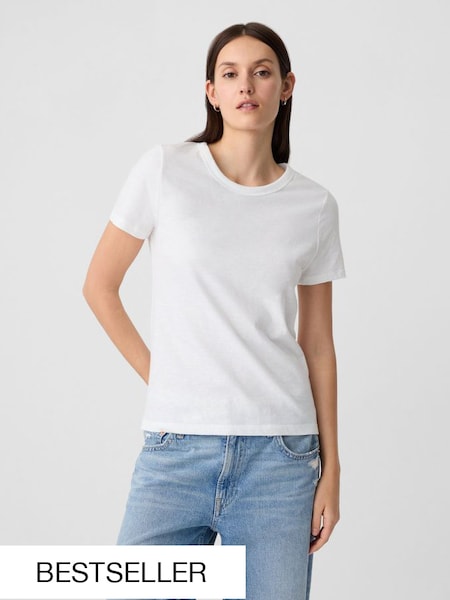 White ForeverSoft Short Sleeve Crew Neck T-Shirt (K78281) | £14