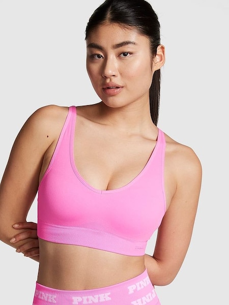 Lola Pink Non Wired Lightly Lined Seamless Air Sports Bra (K79693) | £29