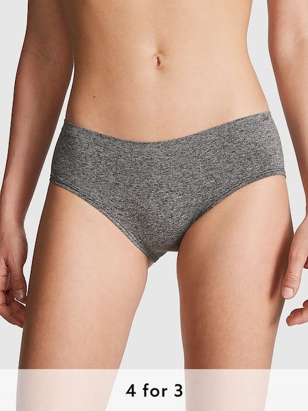 Pure Black Marl Seamless Hipster Knickers (K79753) | £9