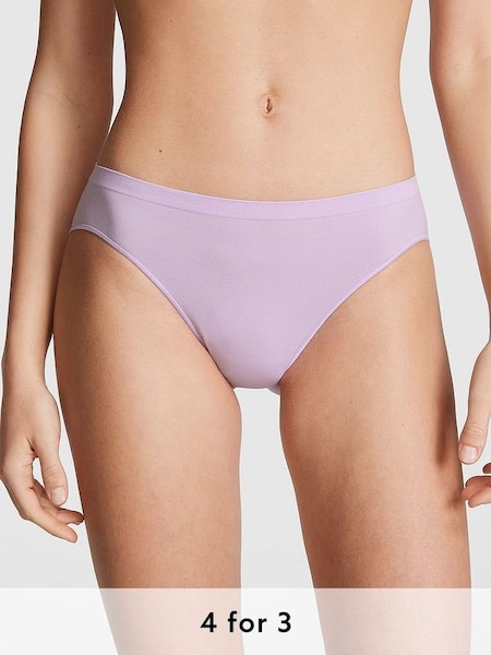 Pastel Lilac Purple Seamless Bikini Knickers (K79758) | £9