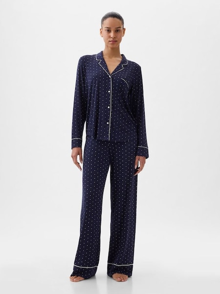 Blue Truesleep Long Sleeve Pyjama Top (K80785) | £25