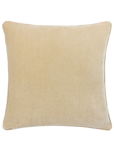 Yard Natural Heavy Chenille Velvet Reversible Piped Cushion (K85591) | £24