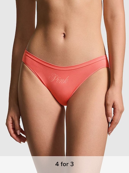 Crazy For Coral Pink Bikini Seamless Knickers (K86397) | £9