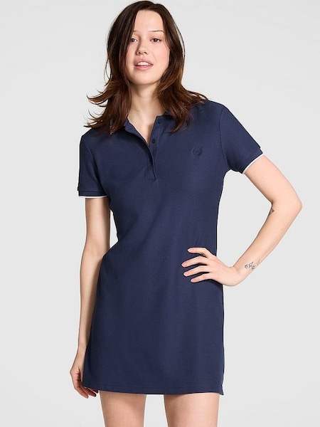 Midnight Navy Blue Polo Dress (K86405) | £45