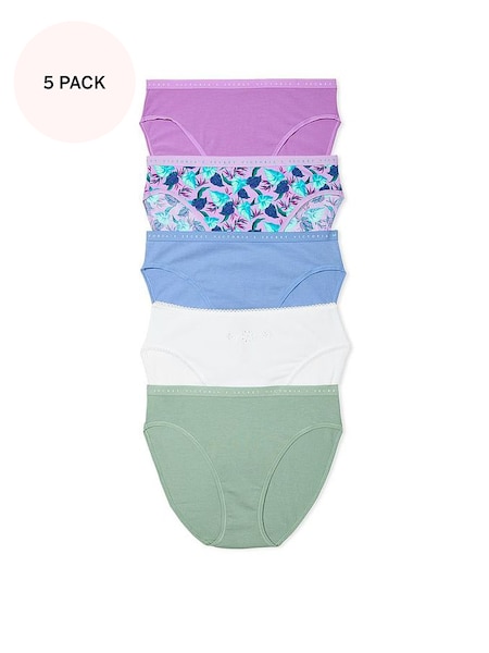 Purple/Blue/White/Green Brief Knickers Multipack (K86417) | £27