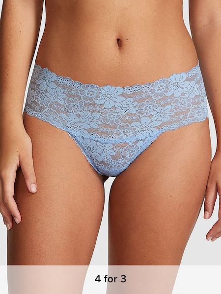 Harbor Blue Hipster Thong Lace Knickers (K86426) | £9