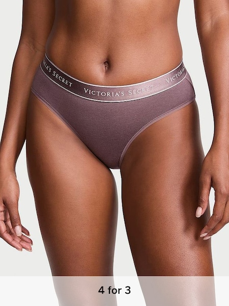 Cocoa Blush Purple Hipster Logo Knickers (K89127) | £9