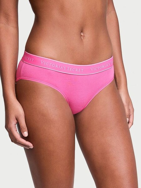 Hollywood Pink Hipster Logo Knickers (K89152) | £9