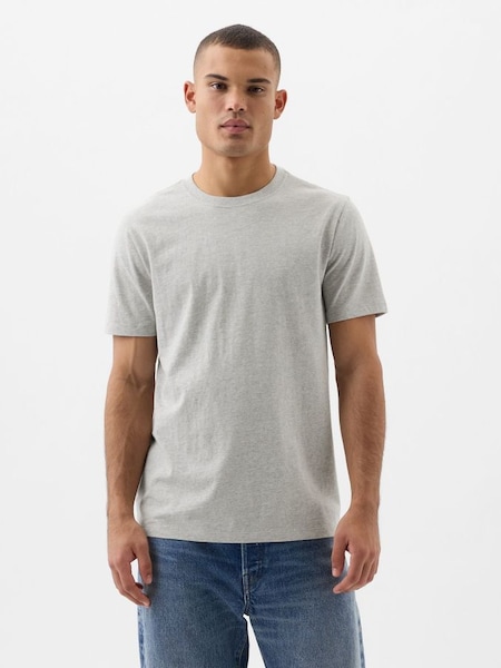 Stone Grey Everyday Soft Short Sleeve Crew Neck T-Shirt (K90415) | £10