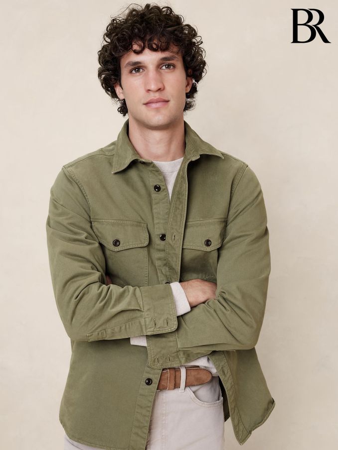 Banana republic sales shirt jacket