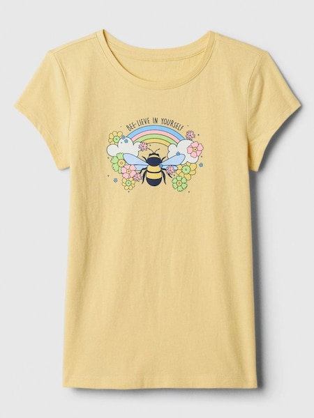 Yellow Graphic Short Sleeve Crew Neck T-Shirt (4-13yrs) (K90571) | £10