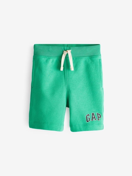 Green Pull On Logo Jogger Shorts (4-13yrs) (K91427) | £12