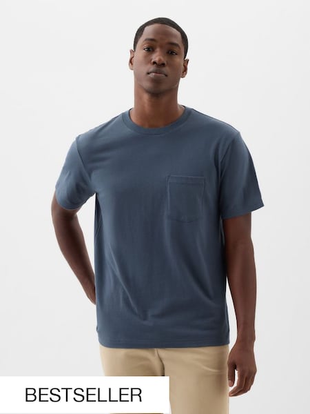 Blue Original Pocket Short Sleeve Crew Neck T-Shirt (K93241) | £14