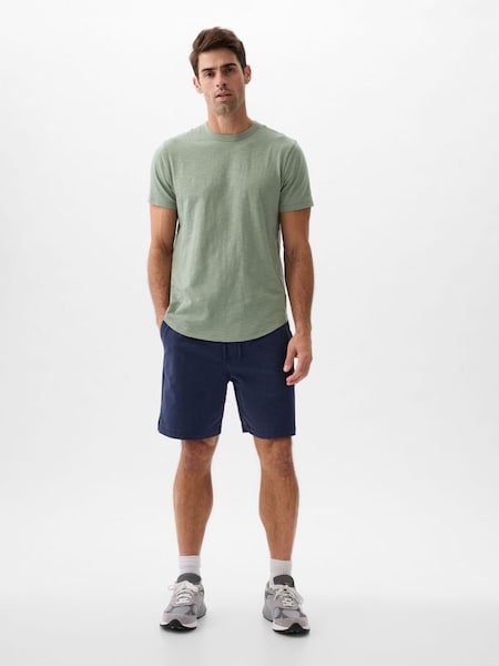 Green Cotton Crew Neck Short Sleeve T-Shirt (K93329) | £12