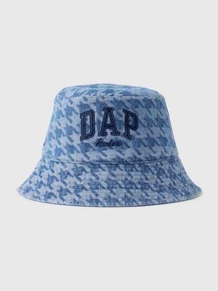 Blue Dapper Dan Logo Denim Bucket Hat (K93352) | £30