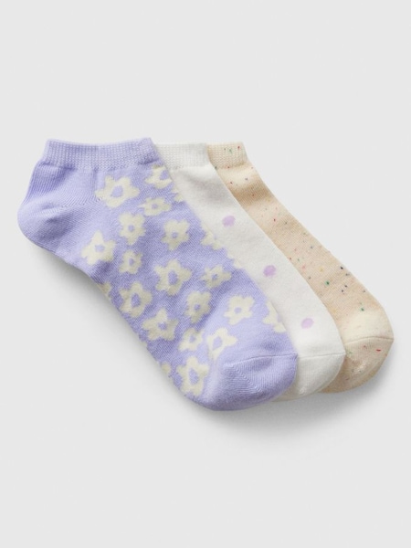 Purple Ankle Socks 3-Pack (K93368) | £10
