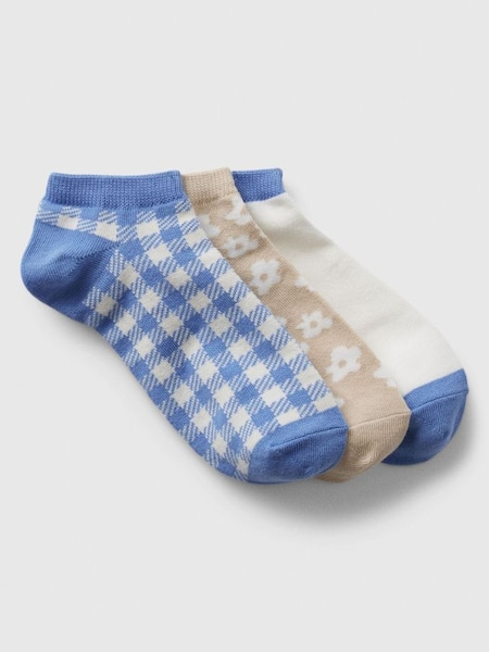Blue Ankle Socks 3-Pack (K93370) | £10