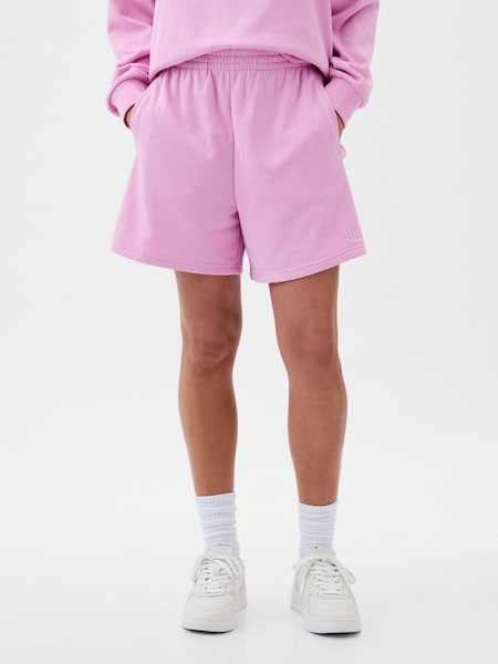 Pink Pull On Logo Jogger Shorts (K93391) | £25