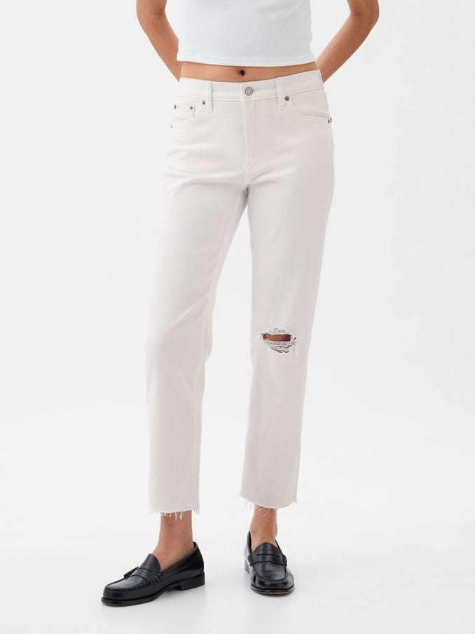 Ripped top jeans gap
