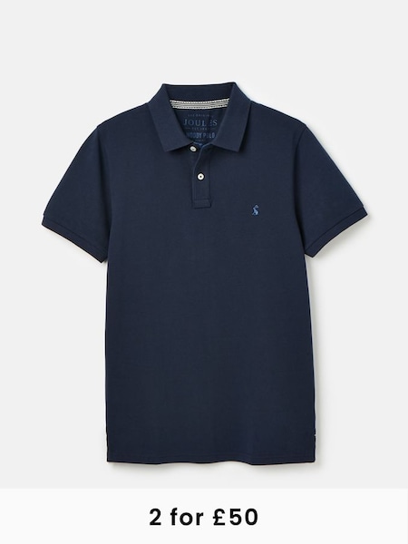 Woody Navy Cotton Polo Shirt (K97754) | £29.95