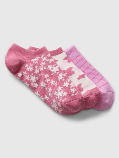 Pink No Show Socks 3-Pack (K98572) | £8