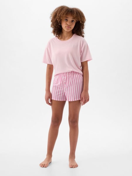Pink Pyjama Print Shorts Set (4-13yrs) (K98617) | £20