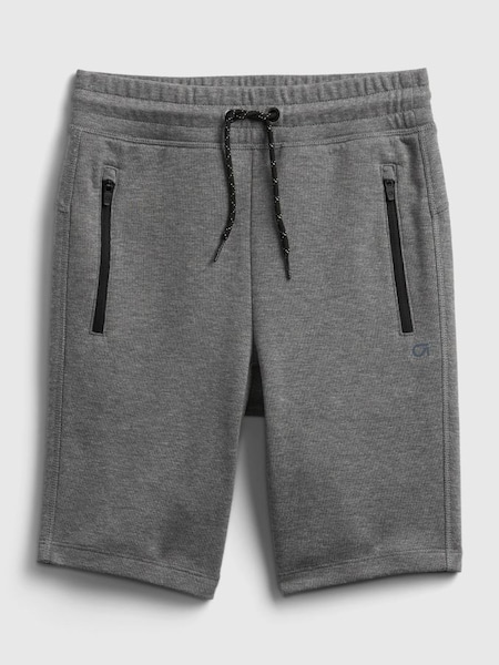 Grey Pull On Zip Pocket Jogger Shorts (L14428) | £12