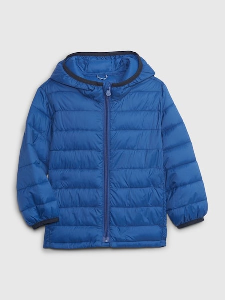 Blue Water Resistant Recycled Lightweight Puffer Jacket (L18386) | £30