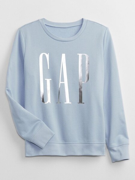 Blue Metallic Logo Crew Neck Sweatshirt (L19514) | £30