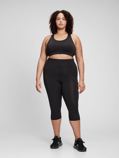 Black PowerMove T-Back Sports Bra (L19518) | £30